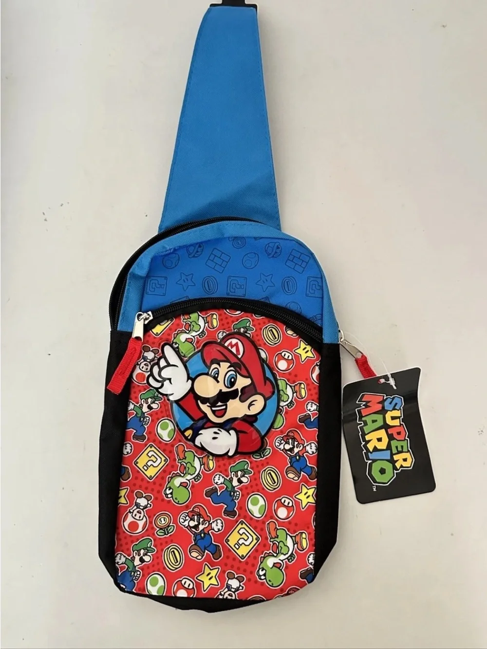 Super Mario Sling Bag Gaming Travel Bag Pack Nintendo Bio World 3+
